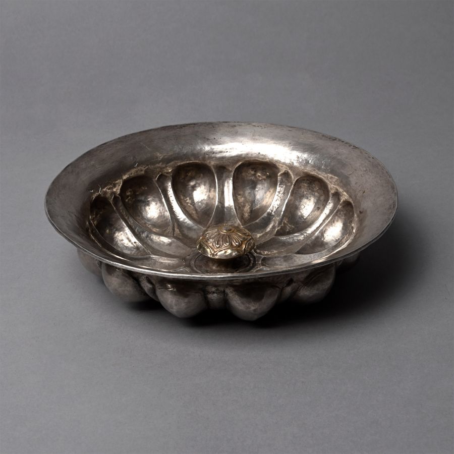 Achaemenid Silver Phiale with Central Rosette