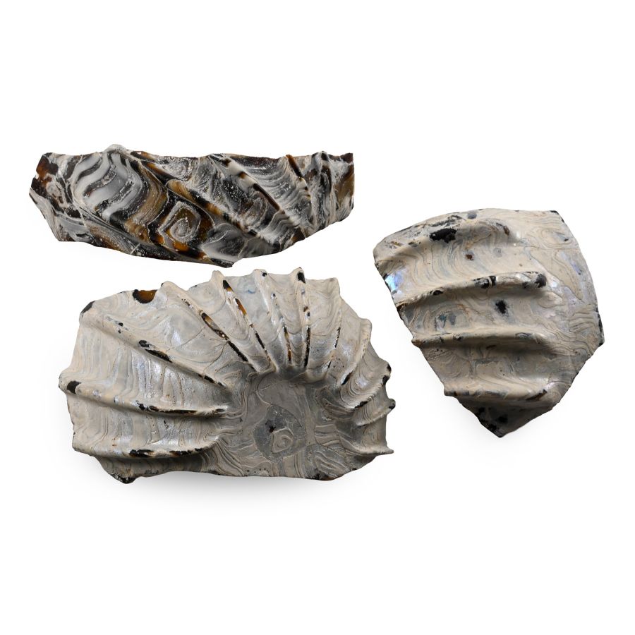 Roman Marbled Glass Fragments