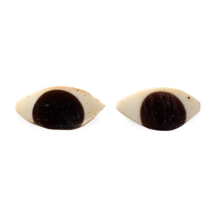 Egyptian Glass Eye Inlay Pair