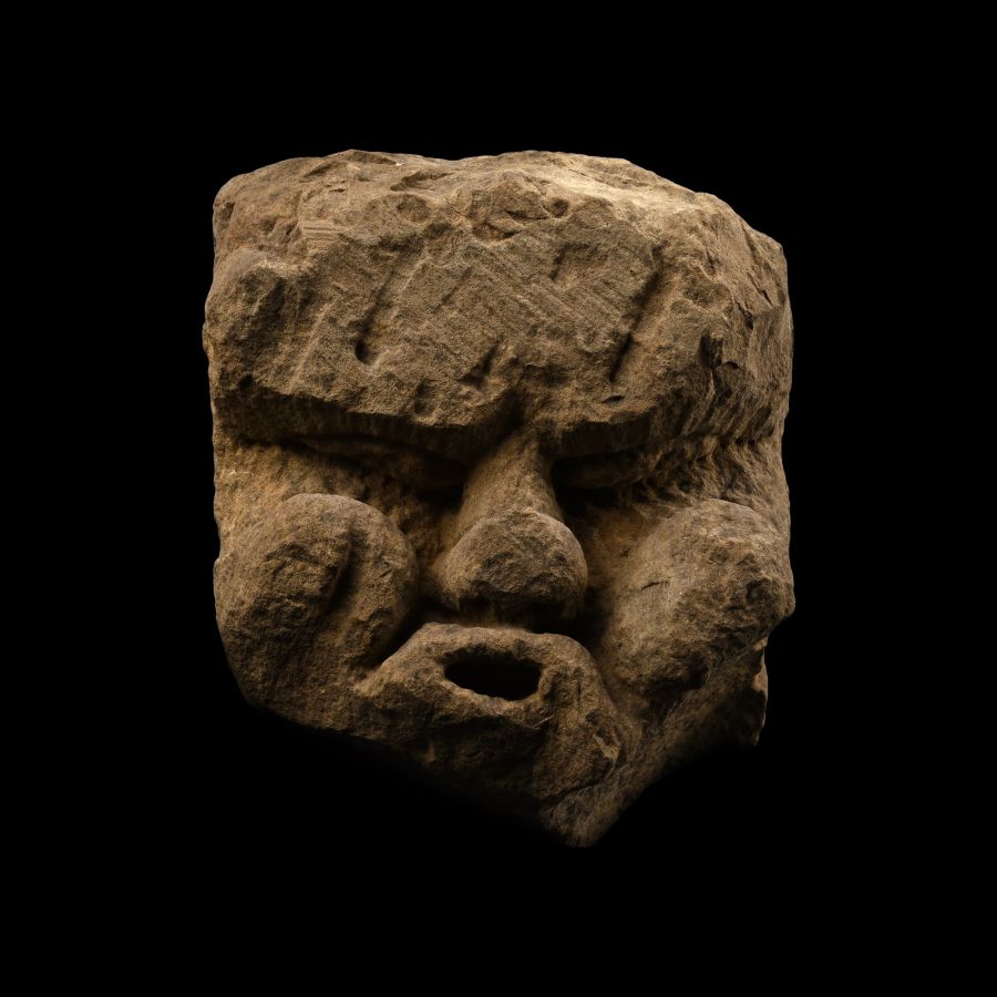 Medieval Limestone 'The Wind' Gargoyle
