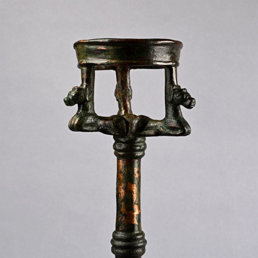 Large Mesopotamian Bronze Torch Bearer