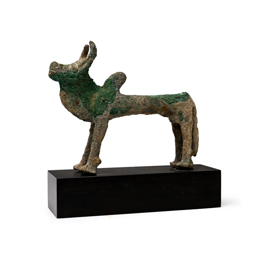 Bactrian Copper Standing Bull
