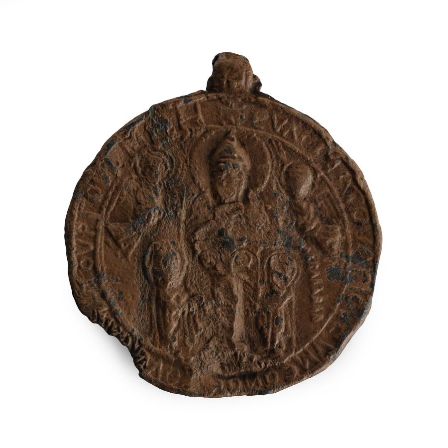 Byzantine Lead Pendant with Simeon Stylites