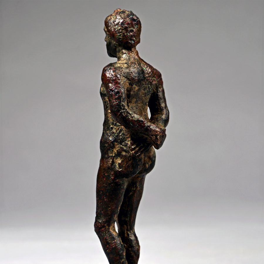 Hellenistic Bronze Figure of a Bound Captive