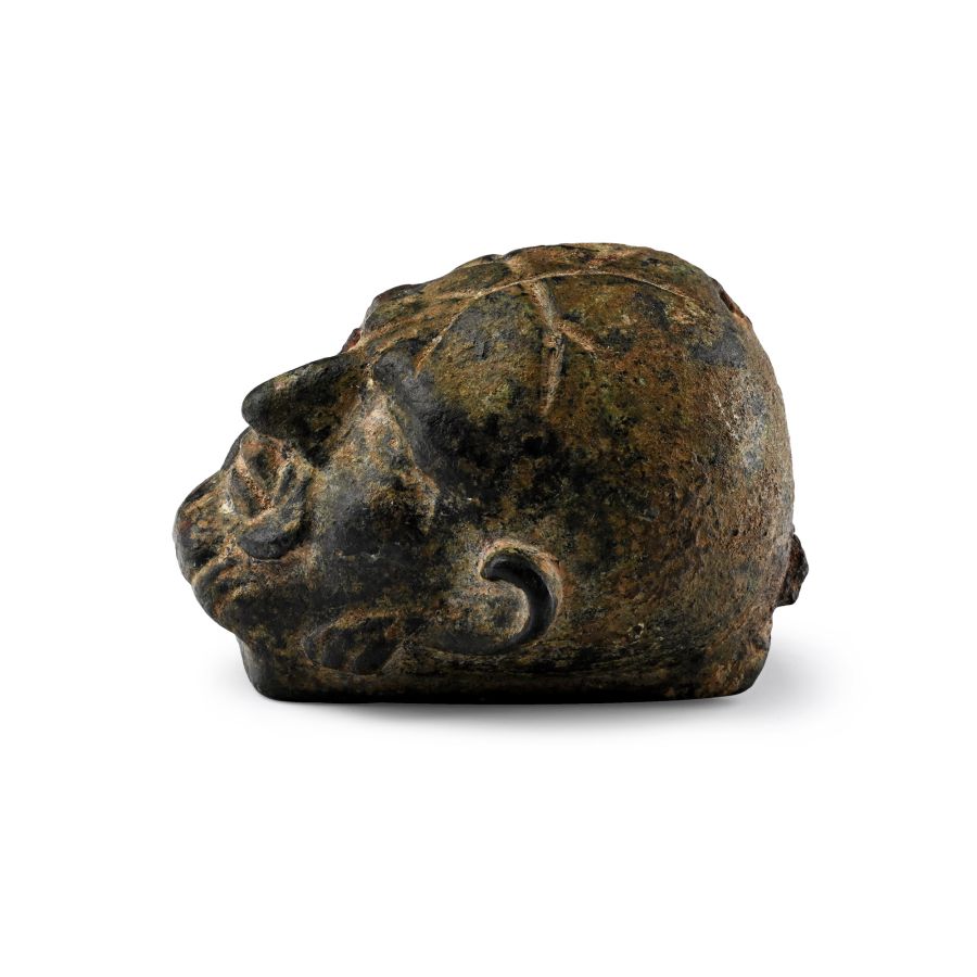 Roman Bronze 'Money' Box with Cross