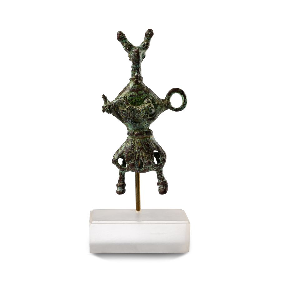 Amlash Bronze Figure with Child