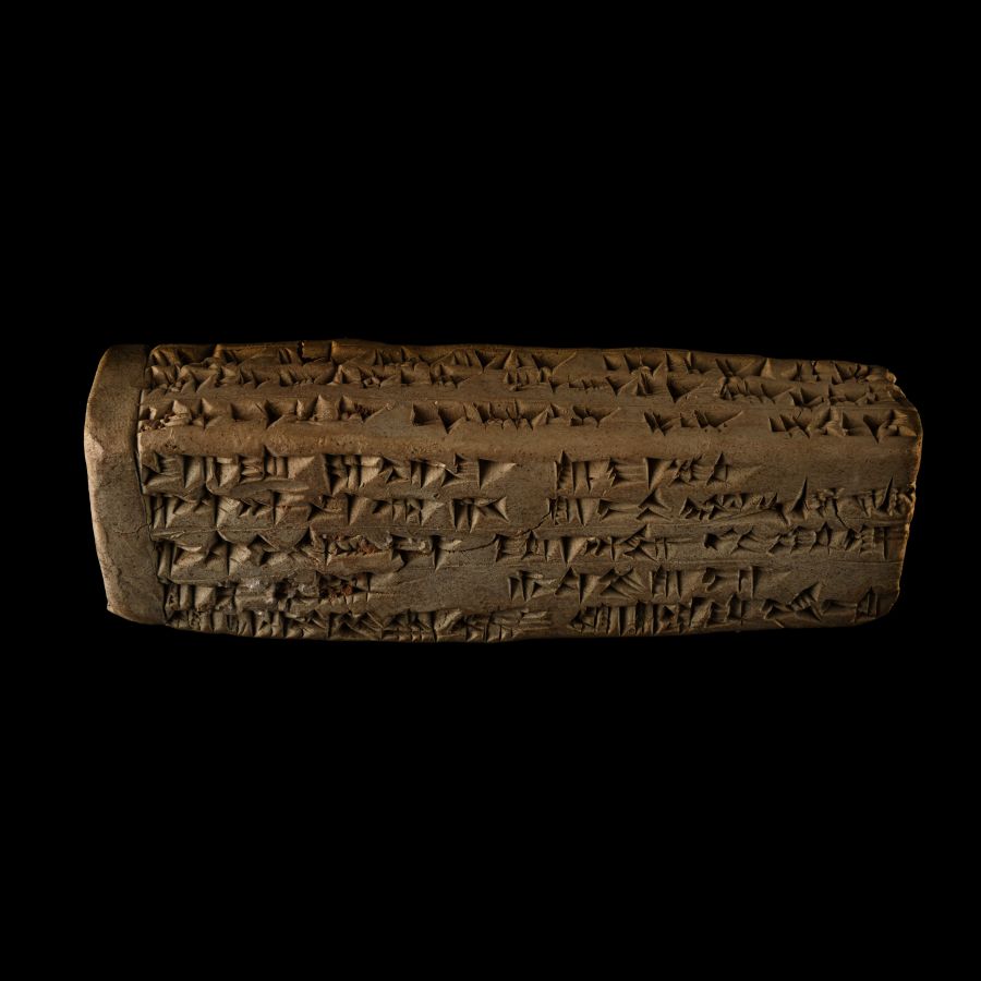 Middle Assyrian Brick-Shaped Tablet with Funerary Inscription for Adad-Shumu-lesir’s Tomb