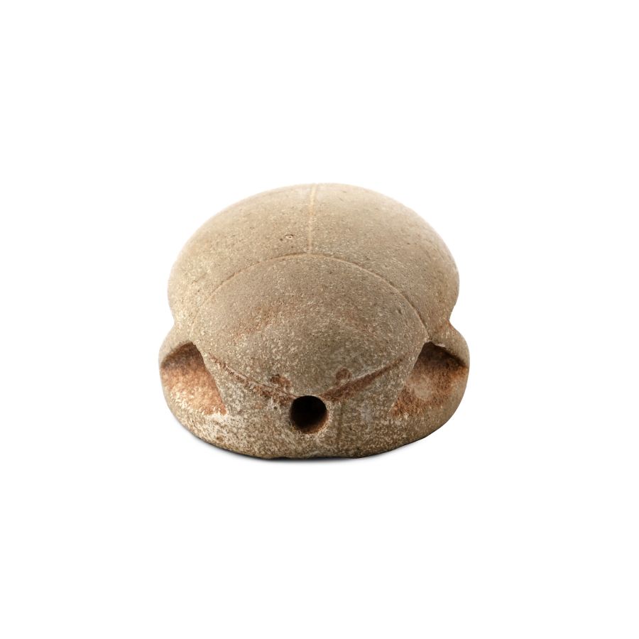 Very Large Phoenician Stone Scarab with Hieroglyphics