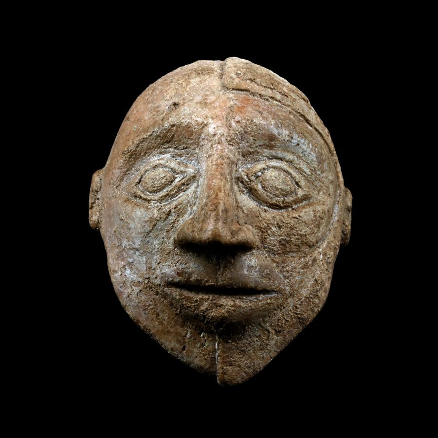 Old Babylonian Terracotta Head of a Demon