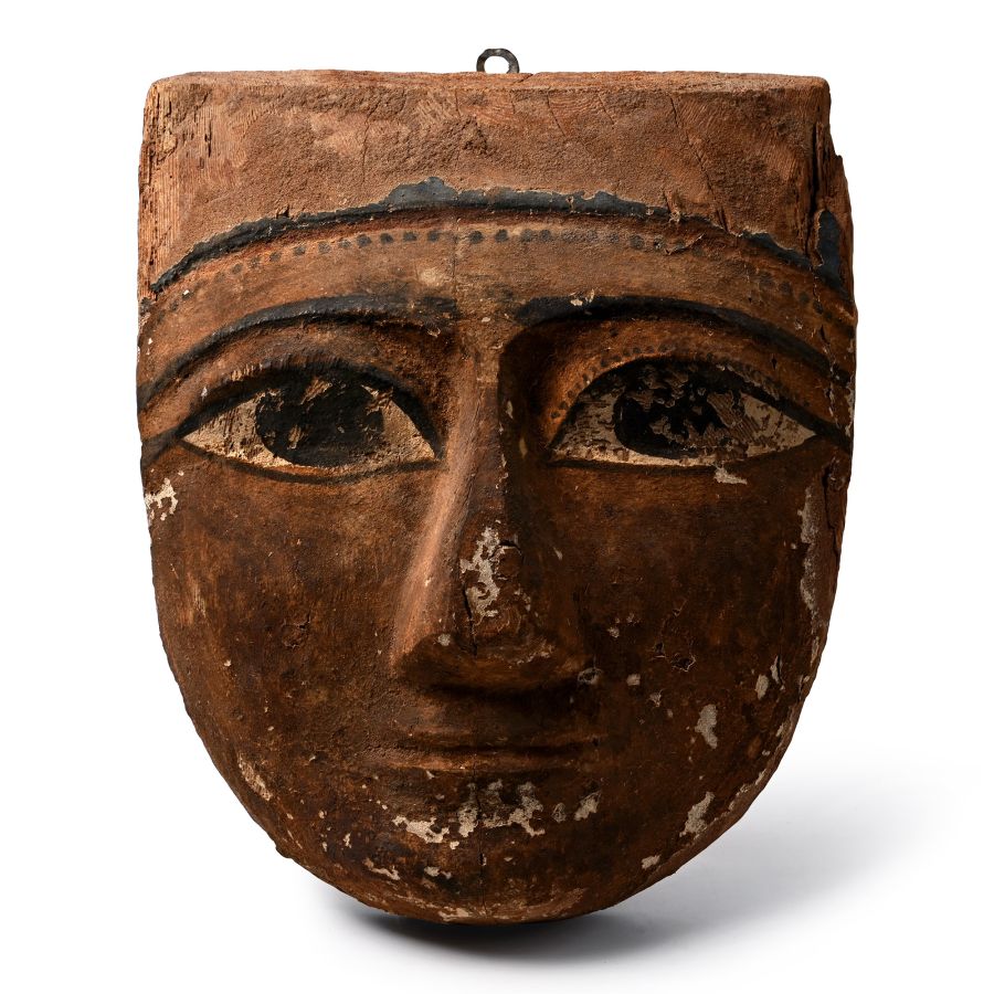 Egyptian Painted Wooden Mask
