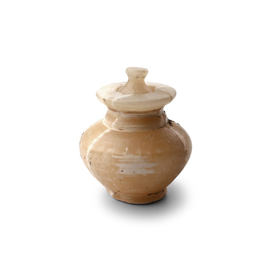 Greek Alabaster Pyxis