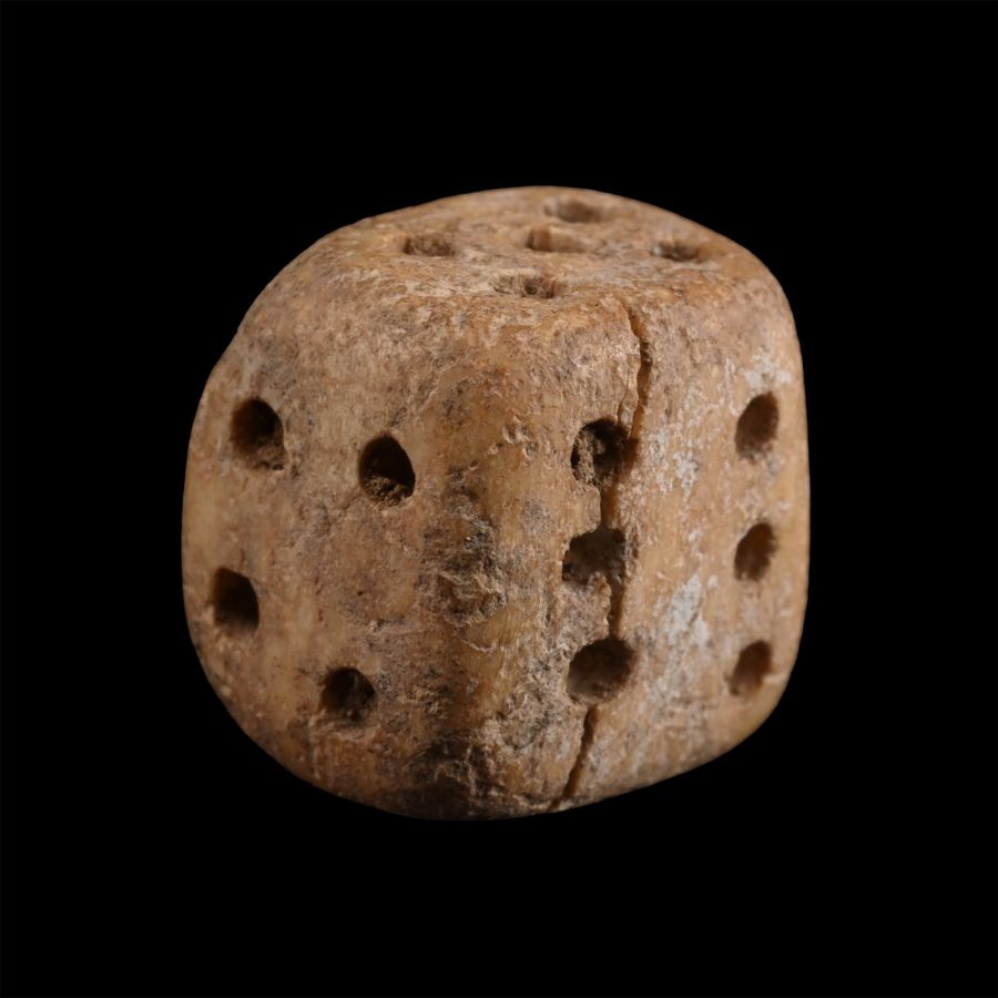Roman Bone Gaming Die