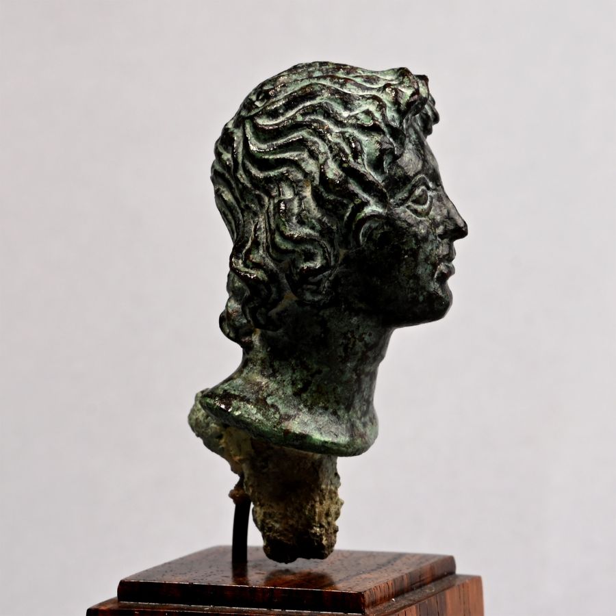 Greek Bronze Head of Alexander 'The Great'