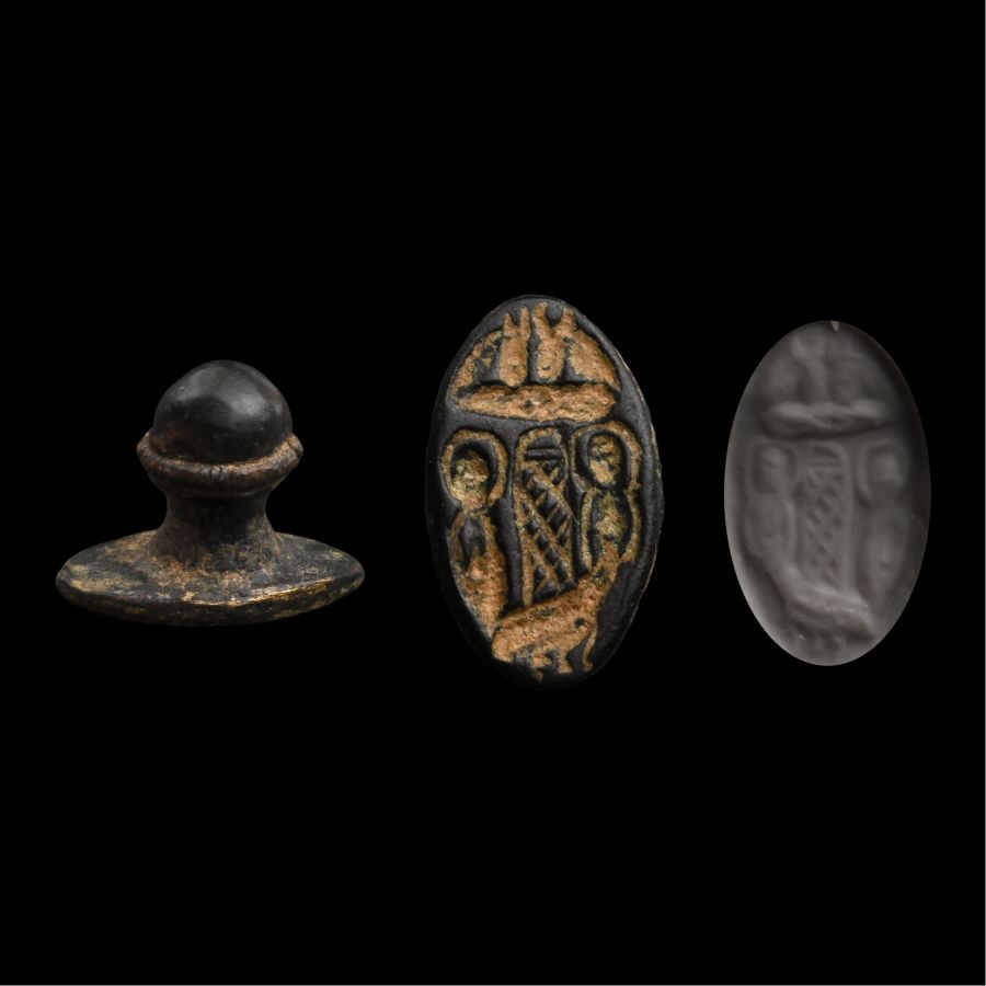 Byzantine Bronze Stamp Seal