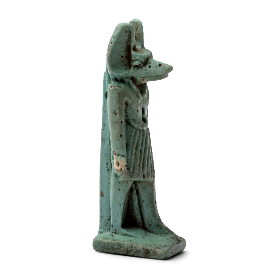 Egyptian Faience Anubis Amulet