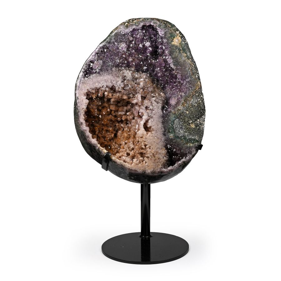 Amethyst and Quartz Geode Section