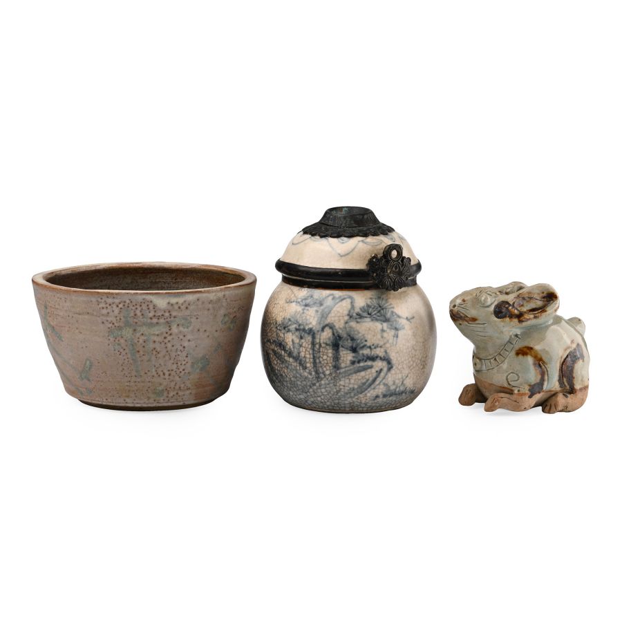 Chinese Glazed Ceramic Group