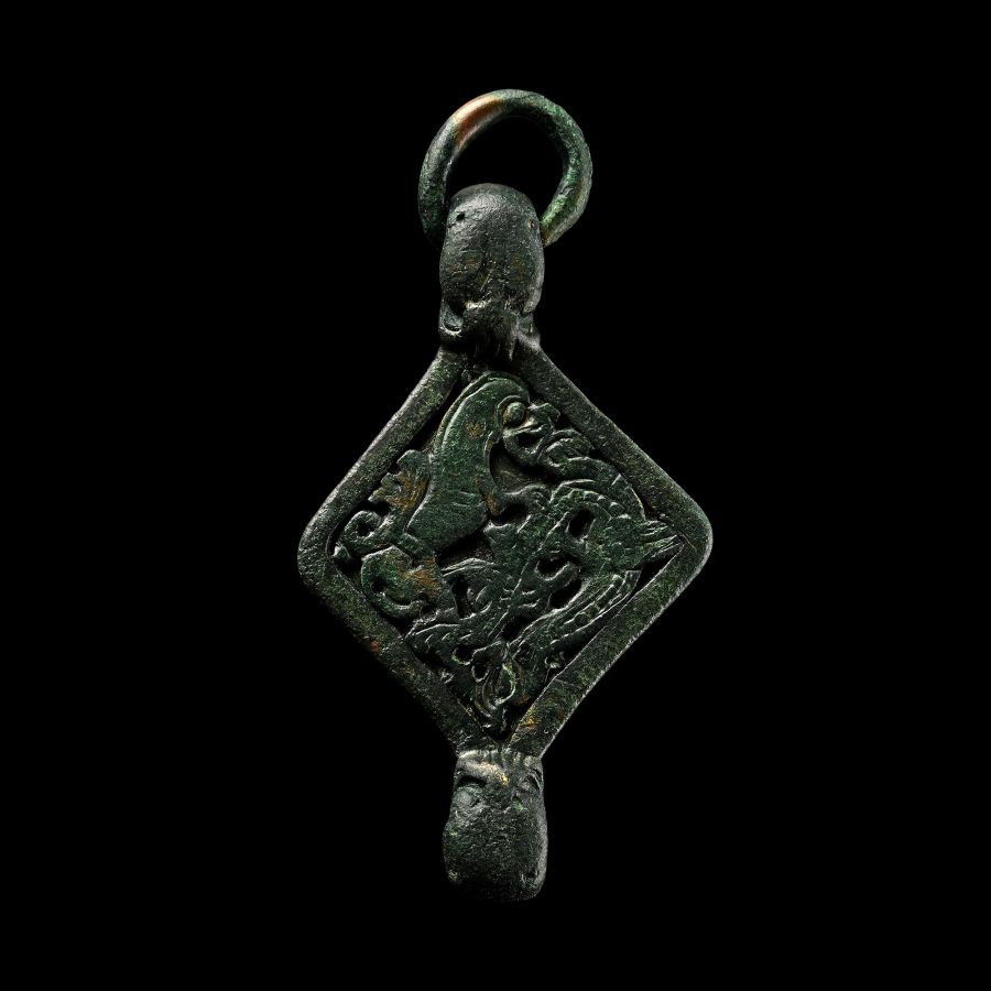 Very Large Anglo-Scandinavian Viking Bronze Horse Harness Link