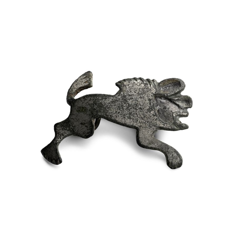 Published Romano-British Tinned Bronze Lion Brooch