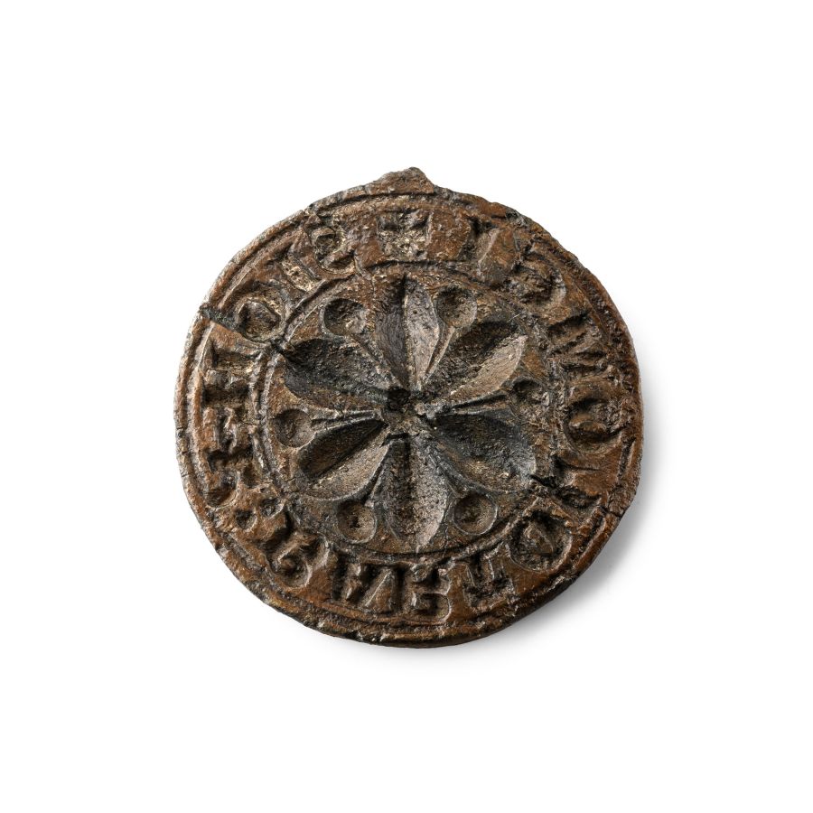 Large Medieval Lead Seal Matrix of Bartolomeus