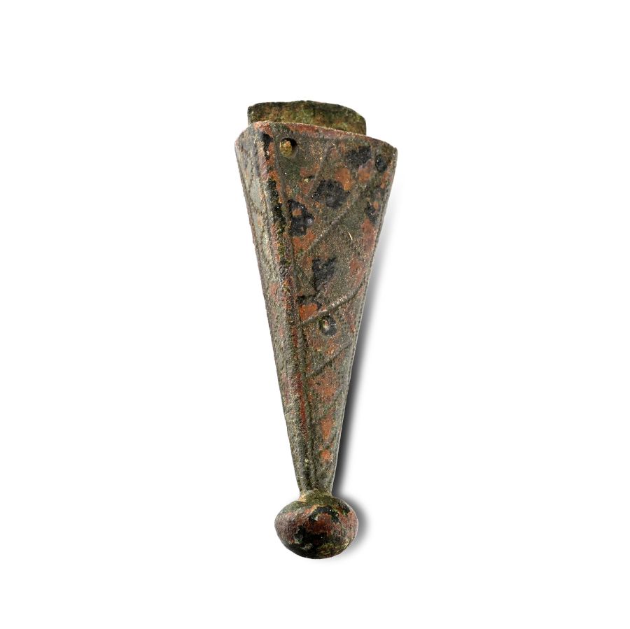 Medieval Bronze Dagger Chape