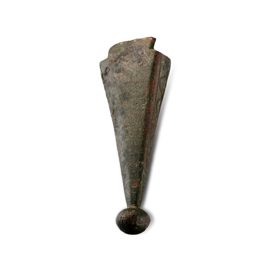Medieval Bronze Dagger Chape