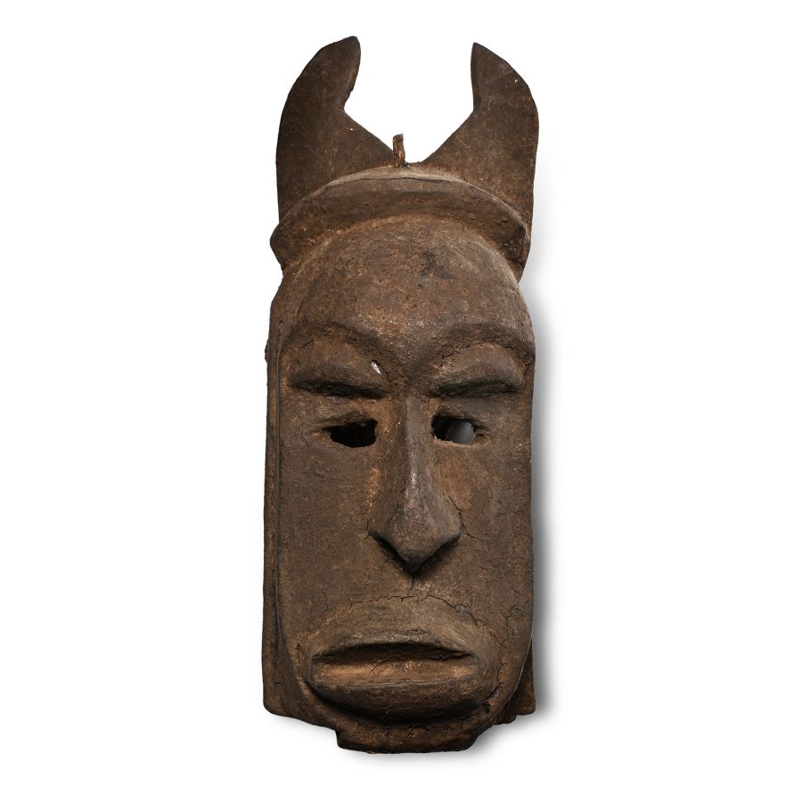 African Wooden Ceremonial Face Mask