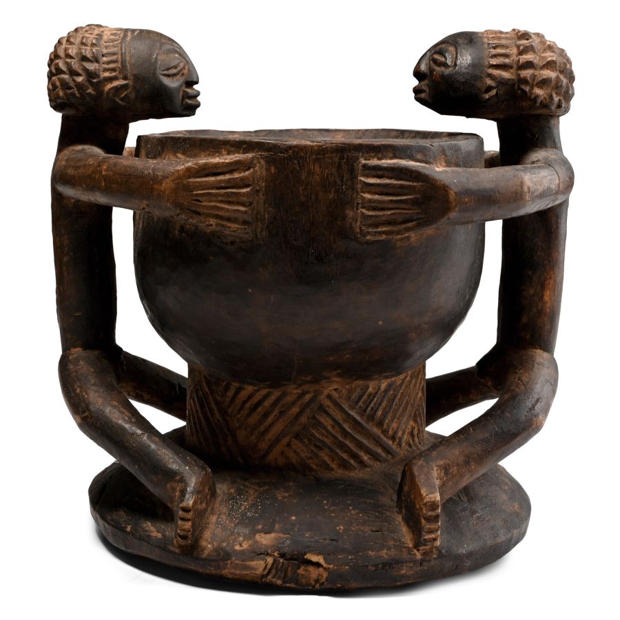 African Wooden Ritual Cup