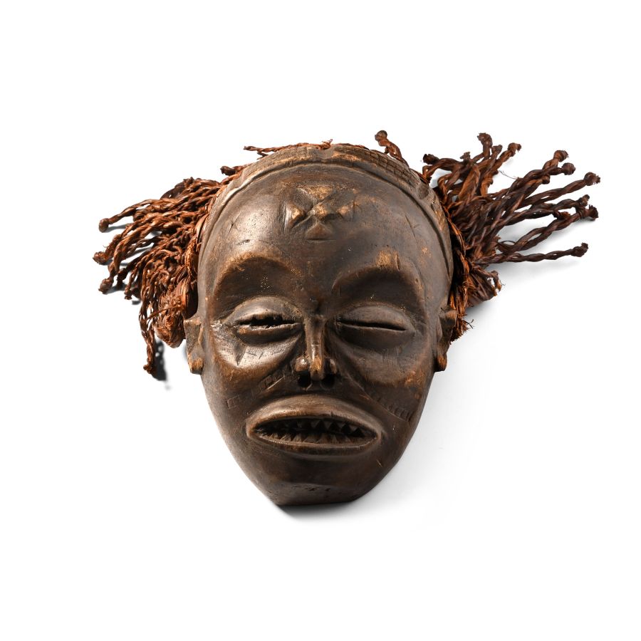African Wooden Ceremonial Face Mask