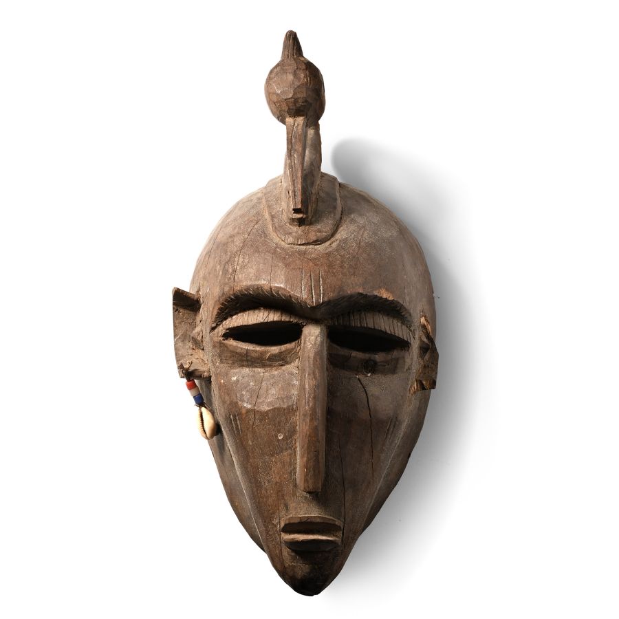 African Wooden Ceremonial Face Mask