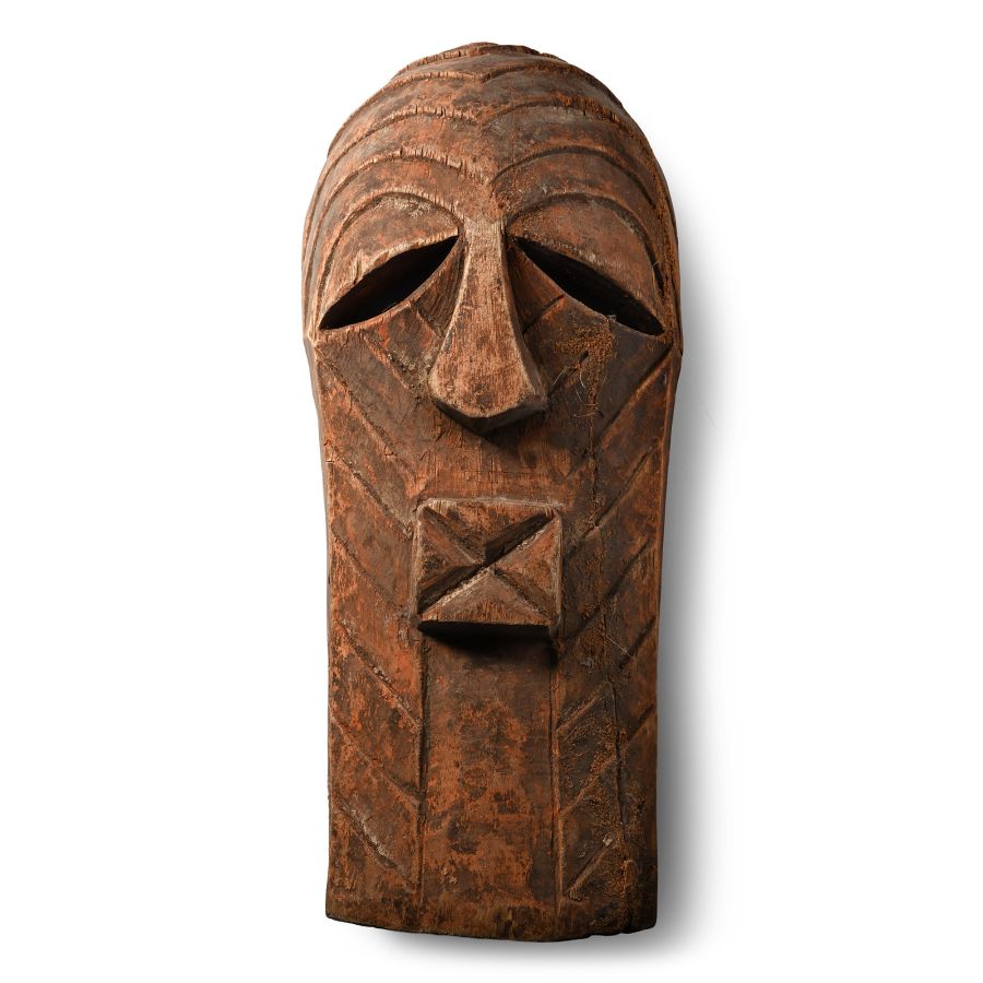 African Wooden Ceremonial Face Mask