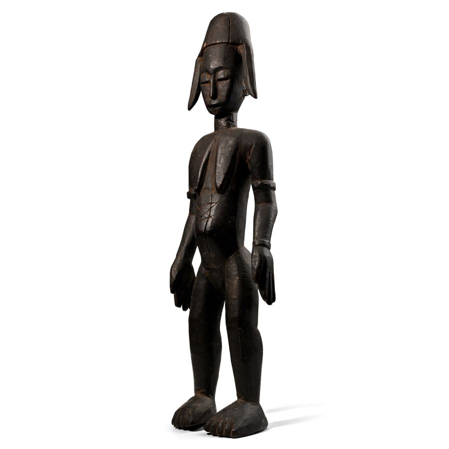 African Wooden Ancestor Figure