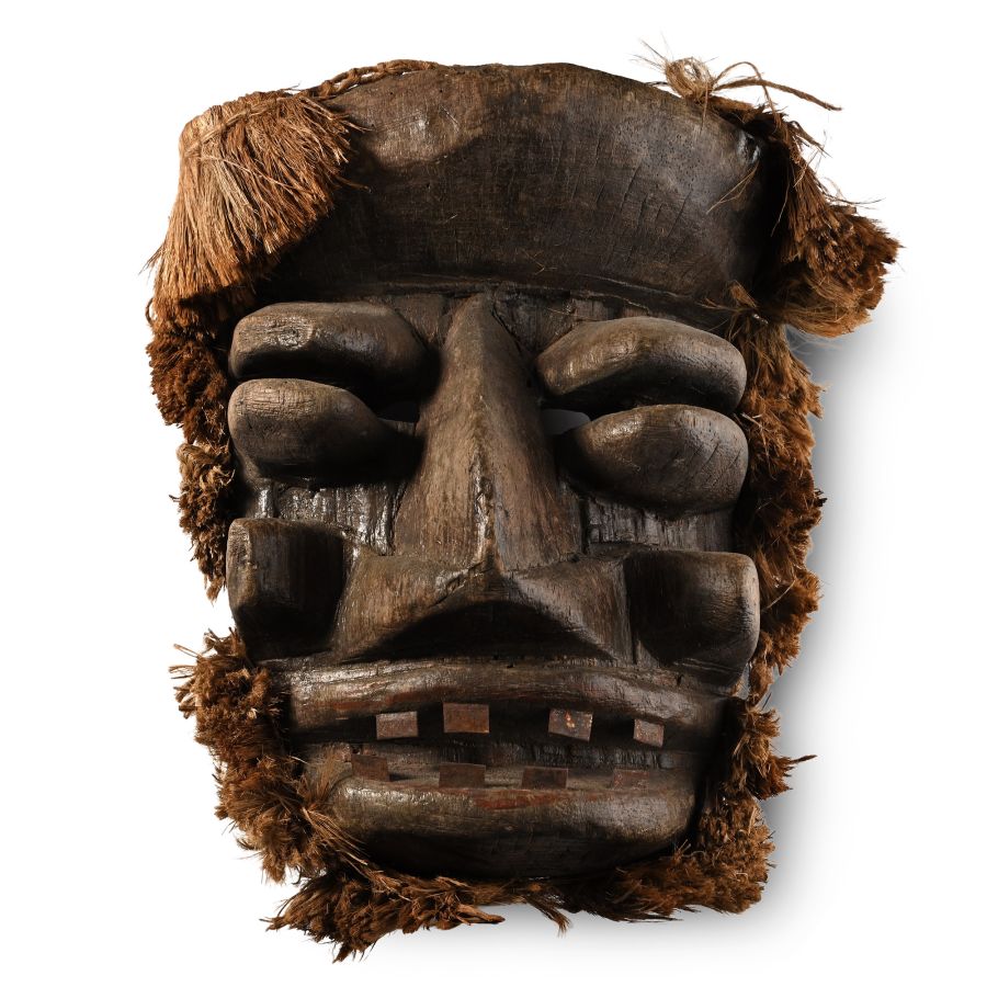 African Wooden Cermonial Face Mask