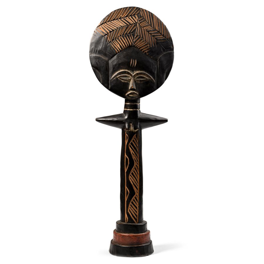 African Wooden 'Akuaba Doll' Fertility Figure
