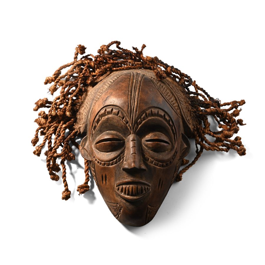 African Wooden Ceremonial Face Mask