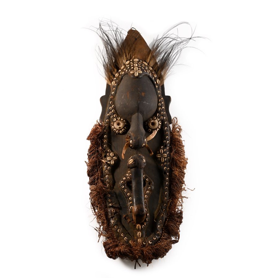 New Guinea Wooden House Mask