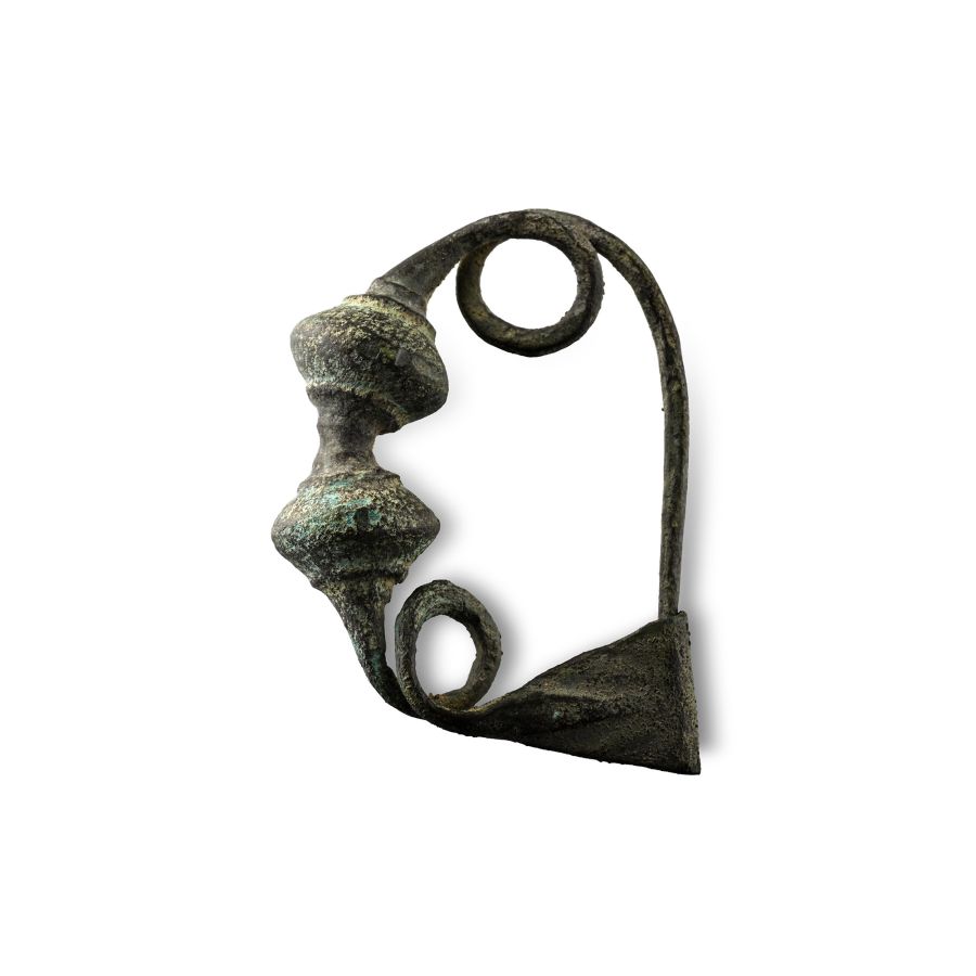 Greek Bronze Bow Brooch