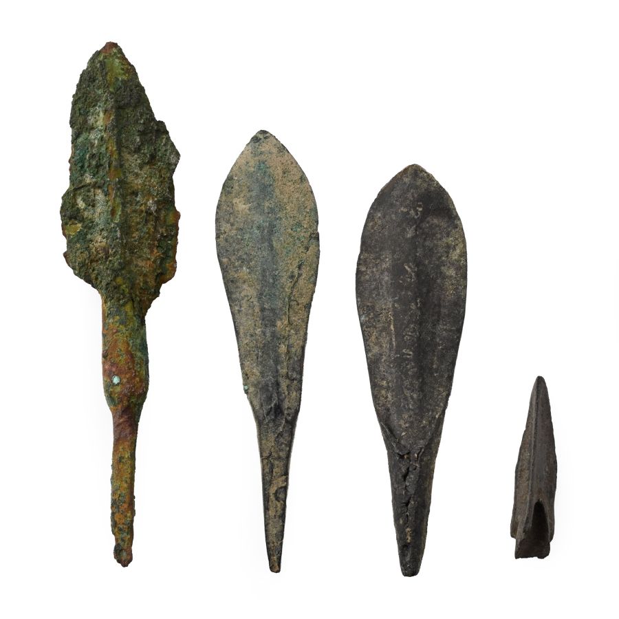 Greek and Other Bronze Arrowhead Group