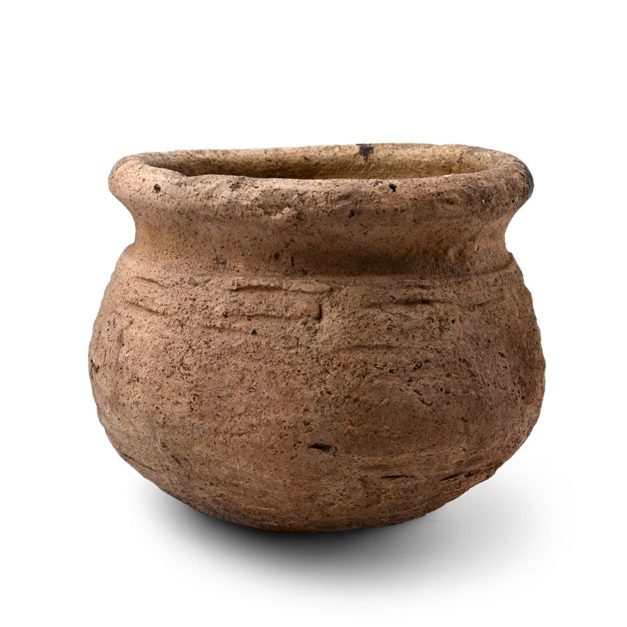 Thai Basket-Shaped Terracotta Cooking Pot