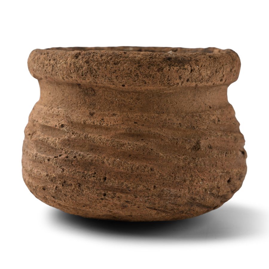 Thai Basket-Shaped Terracotta Pot