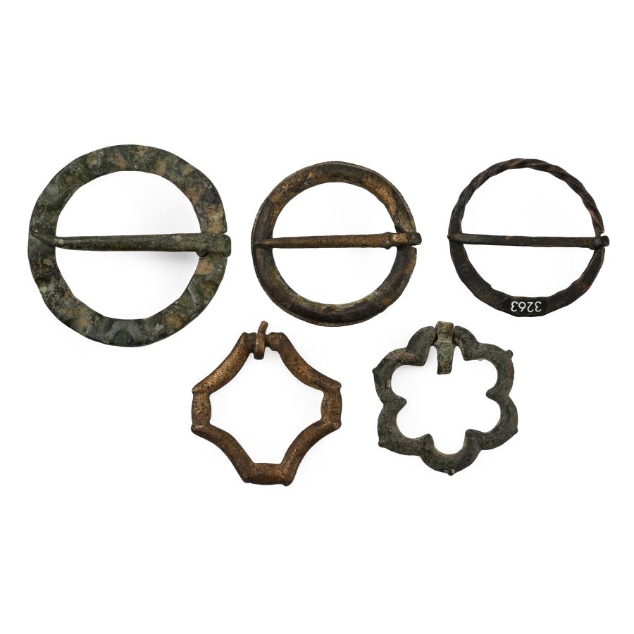 Medieval Bronze Ring Brooch Collection
