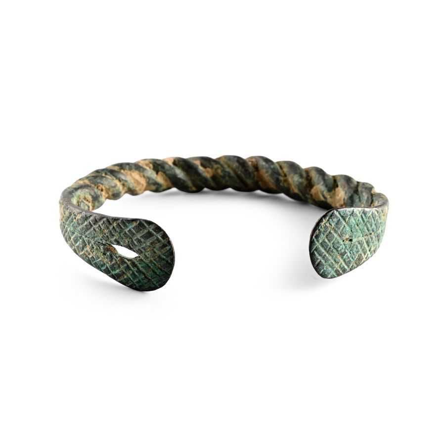 Viking Age Bronze Decorated Bracelet