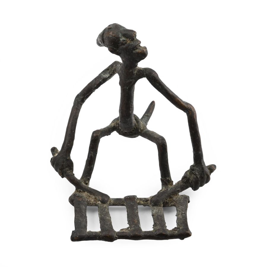 West African Bronze Figure of a Musician