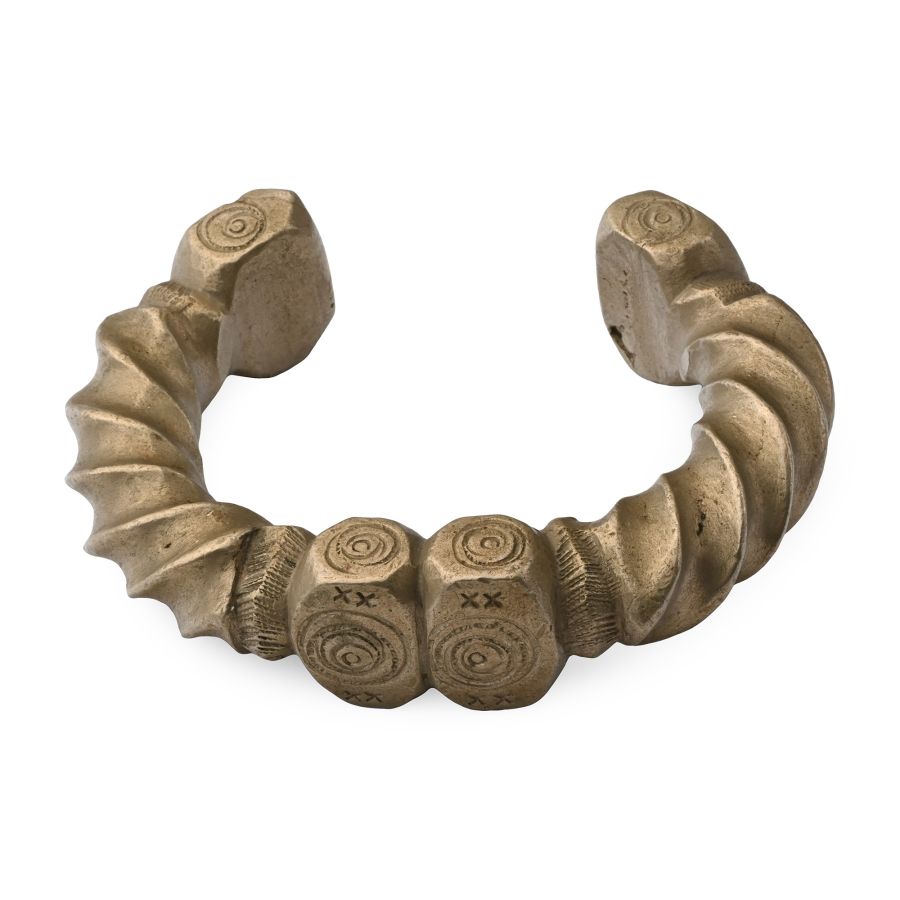 African Brass Manilla Slave Bracelet