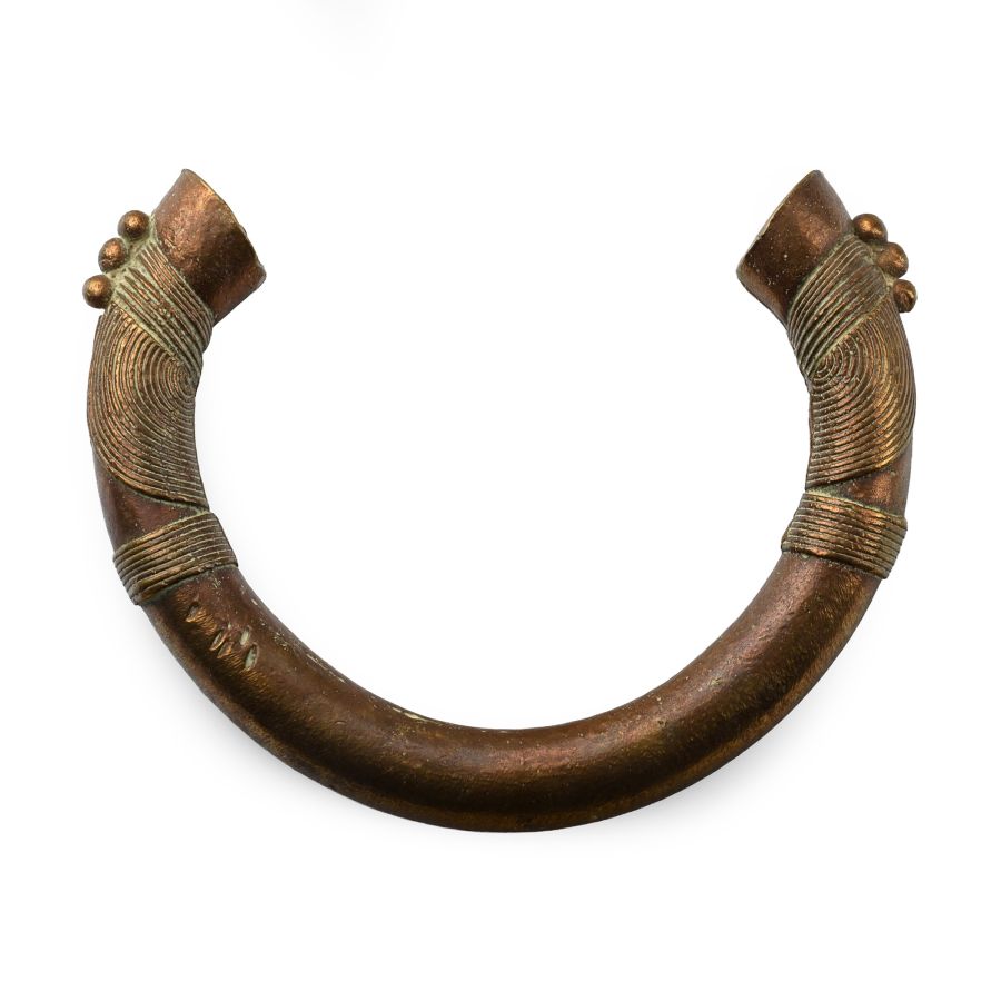 African Brass Manilla Slave Bracelet