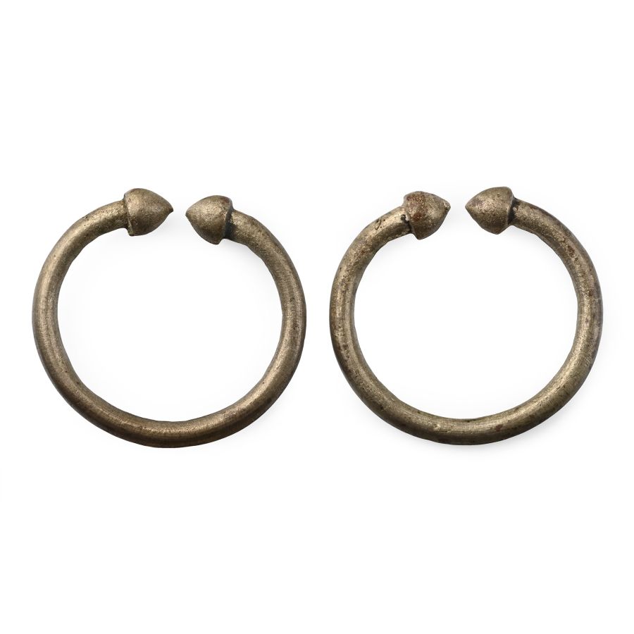 African Brass Kano Bracelet Pair