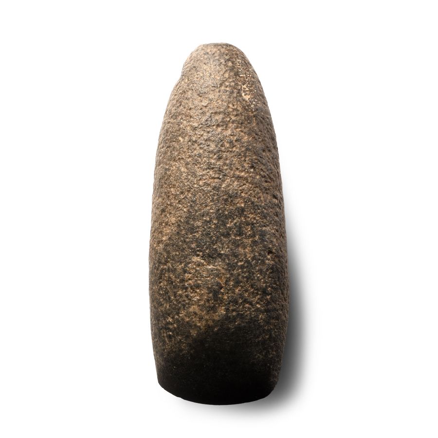 Stone Age Tenerian Pecked and Part Polished Celt Axe