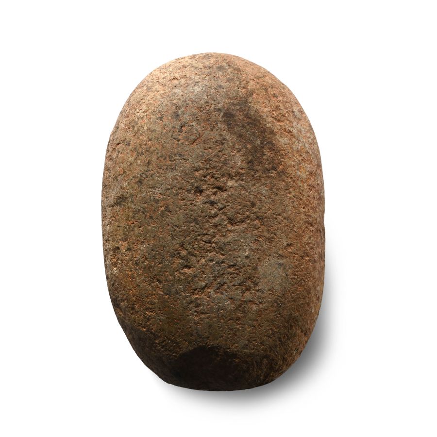 Large Stone Age Tenerian Pecked Hammer Stone