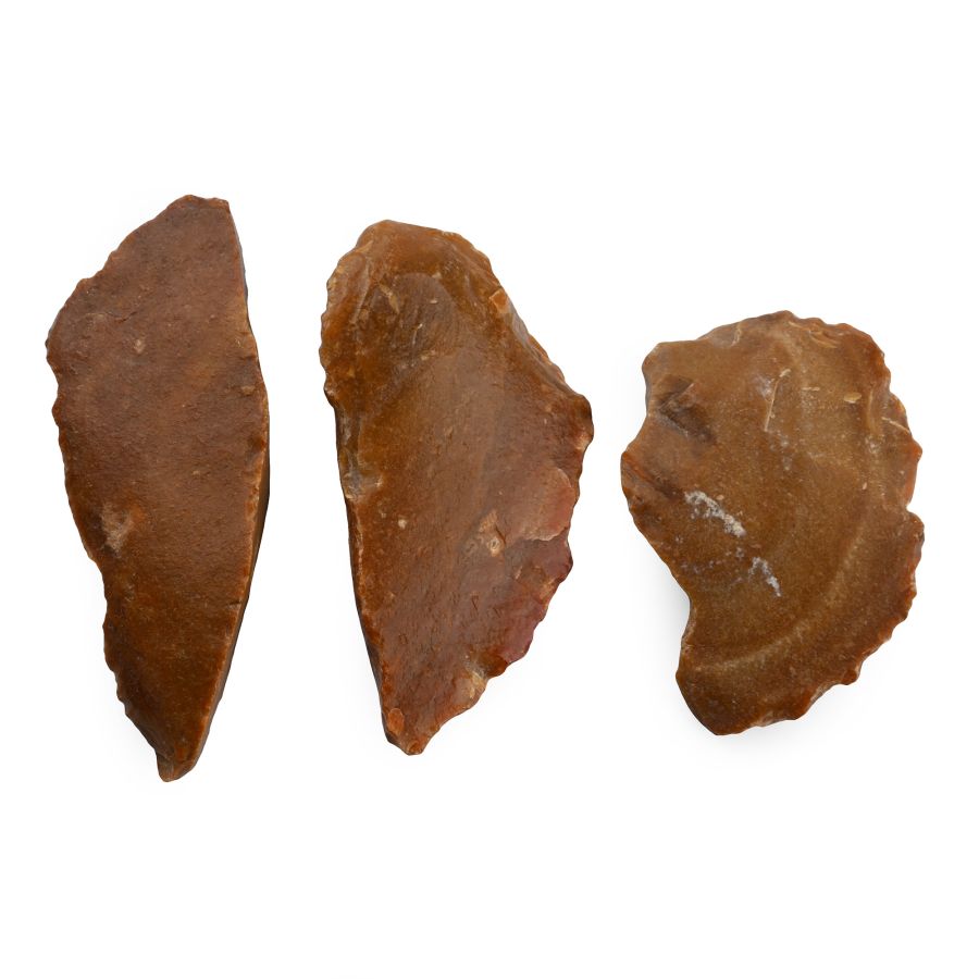 Acheulian Knapped Scraper/Knife Group.