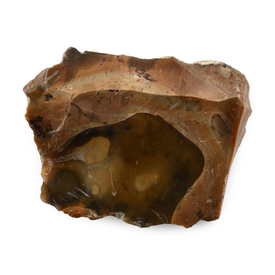 Stone Age Clactonian Knapped Homo Heidelbergensis Proto Cleaver